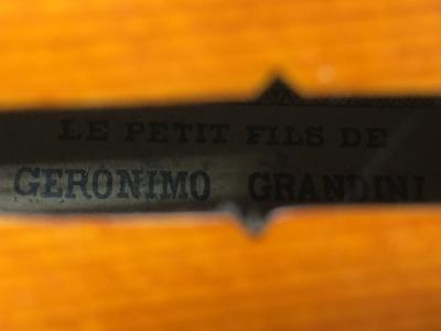 Grandini Violin Geronimo Grandini Paris JTL 3/4 バイオリン 弓付き