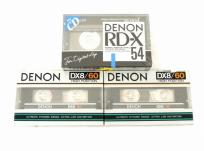 DENON DX8/60 RD-X 54 カセットテープ ハイポジ 3点 まとめ セット デノン