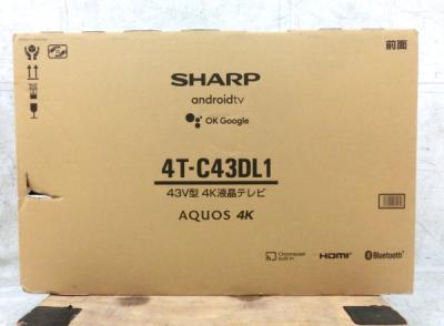 SHARP AQUOS 43型 液晶テレビ 4T-C43DL1 4Kチューナー内蔵
