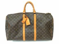 LOUIS VUITTON キーポル55 80年代 M41424 モノグラム ボストンバッグ ブラウン ルイヴィトン 訳有