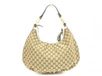 GUCCI GGキャンバス ワンショルダーバッグ キャンバス 223952 レザー ベージュ グッチ