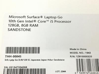 Microsoft Surface Laptop Go THH-00045(ノートパソコン)の新品/中古