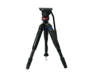 SLIK GRAND PRO CF-3 SP 三脚 Manfrotto MVH502AH 雲台 カメラ周辺機器 セット 訳有