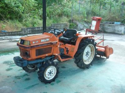 宮城県 加美郡 クボタ ブルトラ B1-17D 4WD 17馬力 510h ディーゼル 自動水平 オート耕深 トラクター 農機具 農業機械