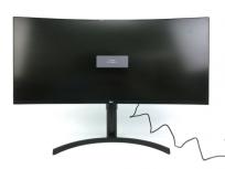 LGエレクトロニクス 35WN75C 35インチ 曲面型 モニター スピーカー搭載 2020年製 湾曲 ディスプレイ PC周辺機器