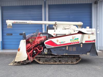 0622【新潟】三菱 5条刈り コンバイン VG65 65馬力 キャビン エアコン付き モンロー 自動水平 デバイダ グレンタンク 取説付  ミツビシ