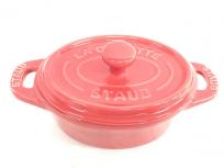 STAUB ストウブ ミニココット オーバル LA COCOTTE セラミック チェリー 耐熱陶器