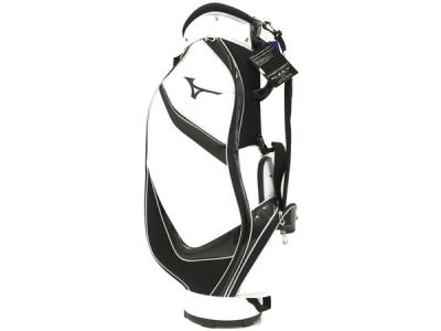 ゴルフバッグ　キャディバッグ　ミズノ　5LJC17G100　ホワイト×ブラック MIZUNO 5LJC17G100 0109(キャディバッグ)の新品/中古販売