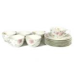 Noritake Born China 9941 6客 カップ ソーサーセット 食器 ティーセット ノリタケ 花柄