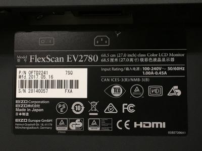 EIZO FlexScan EV2780-bk(モニタ、ディスプレイ)の新品/中古販売