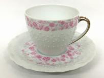 Georges Boyer ジョルジュボアイエ Limoges France Riviera ROSE リヴィエラ ローズ コーヒー カップ &amp; ソーサー 1客