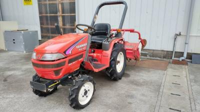 岩手県発 ヤンマー Ke-40 ディーゼル トラクター 482h 4WD 四駆 安全フレーム 農用 乗用 ロータリー 付 直
