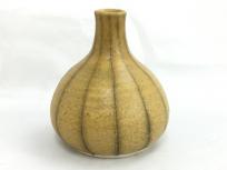 西島隆 黄瀬戸 花入 花瓶 工芸品
