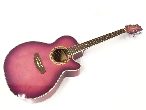 Takamine PT-510 FM ピンクパープル エレアコ ギター-