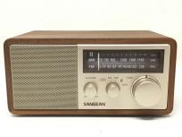 SANGEAN FM/AMラジオ対応 ブルートゥーススピーカー ウォールナット WR-302 [Bluetooth対応]