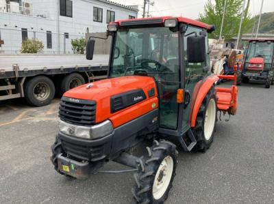 1位受賞セール鳥取県 米子市 クボタ トラクター KL27 27馬力 1782H 4WD パワステ 倍速 自動水平 逆転PTO キャビン 農機具 直