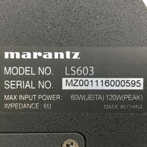 Marantz マランツ LS603 グロスブラック スピーカー ペア オーディオ