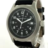 HAMILTON ハミルトン カーキフィールド デイト H684811 メンズ クォーツ ブラック文字盤 腕時計の買取