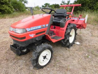静岡県発 トラクター ヤンマー Ke-3D 13.5馬力 256時間 4WD ロータリー付き  直