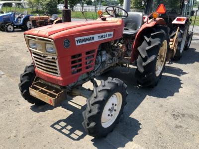 宮城県 ヤンマー YM3110D トラクター ロータリー付 SC1601 約1918h 4WD 31PS ディーゼル 農機具 農業機械