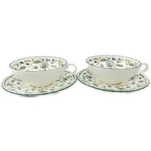 Noritake 4415 Bone China 花柄 ティーカップソーサー カップ2点 