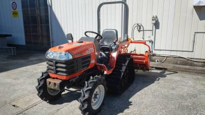 佐賀発 クボタ GB175 17馬力 トラクター 4WD 自動水平 パワステ ポンパ オート耕深 倍速ターン ロータリー RS1205 GB170