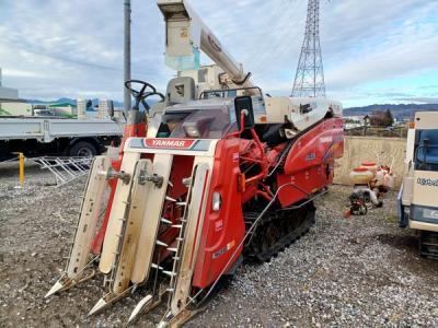 SOLD OUT】ヤンマ コンバイン 3条刈 GC335 35馬力 グレンタンク 丸