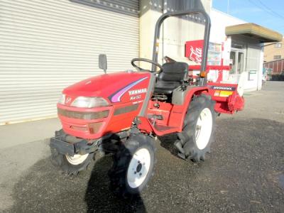 福岡県発 ヤンマー Ke-50 トラクター 15馬力 四駆 4WD 安全フレーム アタッチメント RSZ130 ロータリー 農用 乗用 直