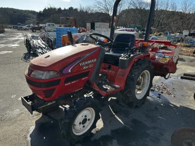 福岡県発 ヤンマー Ke-50 トラクター 15馬力 四駆 4WD 安全フレーム アタッチメント RSZ130 ロータリー 農用 乗用 直