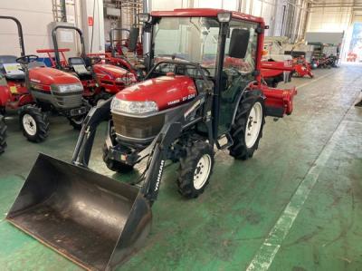 茨城県発 YANMAR EF224 EB18S 4WD 24馬力 パワステ 倍速ターン 自動水平 ヤンマー トラクター 農機具 直
