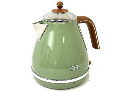 DeLonghi KBOV1200J-GR 電気ケトル アイコナ・ヴィンテージ デロンギ 家電