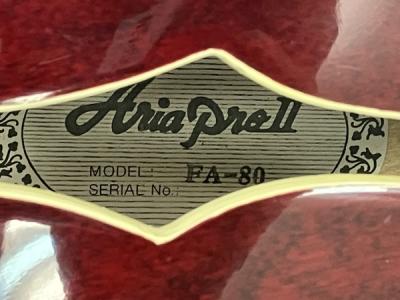 【極美品】Aria FA80-SP シルバースパークル フルアコ エレキギター Aria FA-80(エレキギター)の新品/中古販売 | 1457976 | ReRe[リリ]