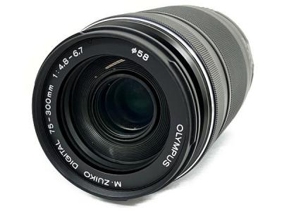 OLYMPUS オリンパス M.ZUIKO DIGITAL ED 75-300mm F4.8-6.7 II カメラ ズームレンズ 望遠 ブラック