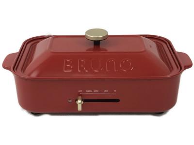 BRUNO ブルーノ BOE021-RD コンパクト ホットプレート 赤 キッチン家電 お得