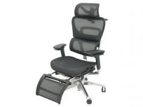 COFO chair Premium FCC-XB 高品質ワークチェア フットレスト付き ブラック メッシュチェア 楽 大型の買取