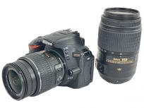 Nikon D5500 ダブルレンズキット AF-S DX NIKKOR 18-55mm F3.5-5.6GII DX AF-S 55-300mm F4.5-5.6G ED デジタル一眼レフの買取