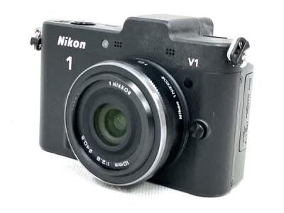 Nikon ニコン Nikon 1 V1 カメラ ミラーレス一眼 ブラック ボディ 10 30 VR レンズ