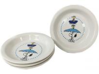 PEANUTS SNOOPY スヌーピー レトロ 食器 プレート 絵皿 4枚セット 直径約20cm