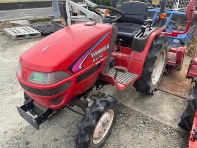 福岡県発 ヤンマー Ke-50 トラクター 15馬力 四駆 4WD 安全フレーム アタッチメント RSZ130 ロータリー 農用 乗用 直