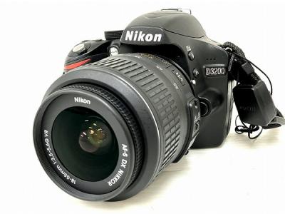 Nikon ニコン 一眼レフ D3200 ダブルズームキット ブラック デジタル カメラ D3200BKWZ