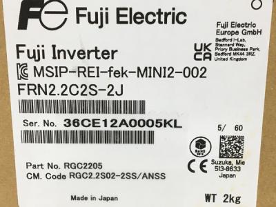 富士電機 FRN2.2C2S-2J(電材、配電用品)の新品/中古販売 | 1873222