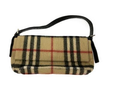 Burberry BLUE LABEL バーバリー ブルーレーベル ウール×レザー
