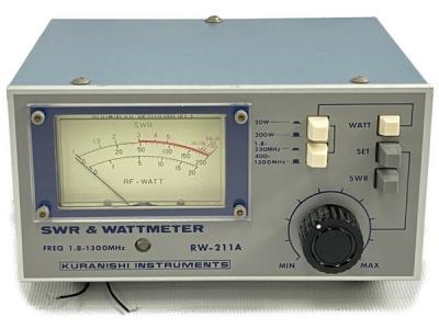 KURANISHI RW-211A SWR &amp; WATTMETER RW-211A パワー計 1.8~1300MHz クラニシ 通過形電力計 アマチュア無線機