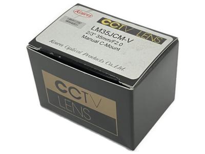 Kowa LM35JCM-V 2/3 35mm F2.0 耐振動 耐衝撃設計 メガピクセル対応 CCTV LENS レンズ
