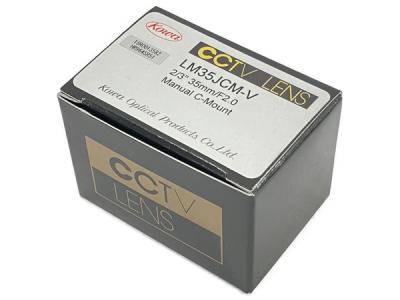 Kowa LM35JCM-V 2/3 35mm F2.0 耐振動 耐衝撃設計 メガピクセル対応 CCTV LENS レンズ