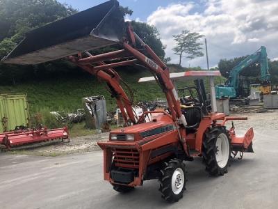宮城県 加美郡 クボタ トラクター サンシャイン L1-185D 4WD キャノピー 倍速 自動水平 ロータリー 18馬力 農機具 農業機械