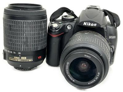 Nikon ニコン D5000 ダブル ズーム キット カメラ デジタル一眼レフ 18-55 55-200