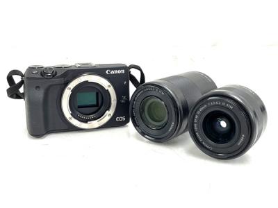 Canon キヤノン ミラーレス一眼 EOS M3 ダブルレンズキット デジタル カメラ ブラック