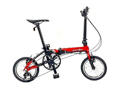 DAHON K3 14インチ 折りたたみ 自転車 1×3 3段階切り替え レッド×マットブラック ダホン