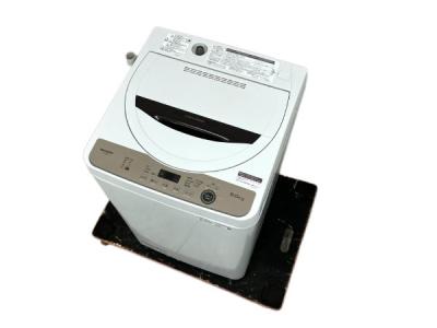 SHARP ES-GE6G-T 全自動電気洗濯機 2023年製 6kg 自動槽洗い シャープ 家電 楽